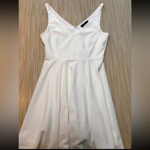 White Flowy Mini Dress